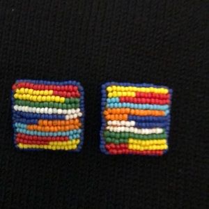 Pretty beaded earrings - clip